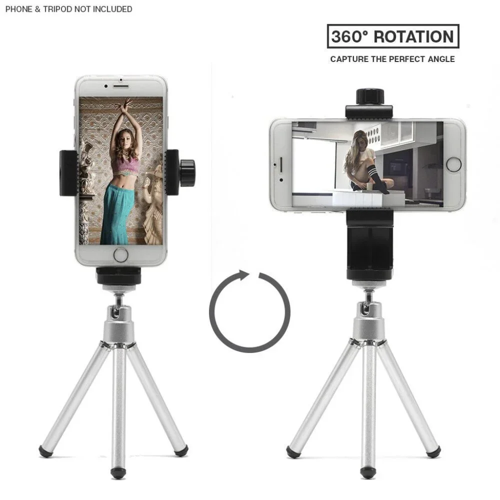 Cell Phone Holder Mounting Adapter for Tripods or Stands - Posh Show Accessory
